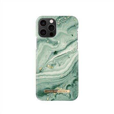 IDEAL OF SWEDEN iPhone 12 / 12 Pro 北歐時尚瑞典流行手機殼-薄荷漩渦大理石