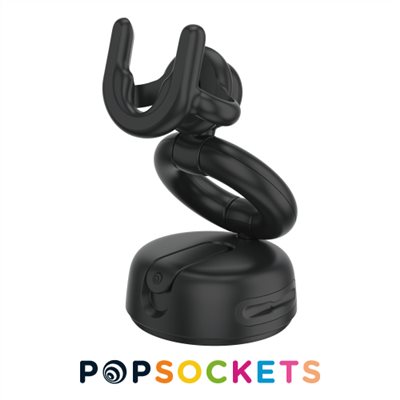 POPSOCKETS泡泡騷新多功能旋轉手機支架座-黑