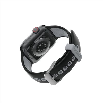 OtterBox Apple Watch 38/40/41/42mm 運動矽膠錶帶-黑灰