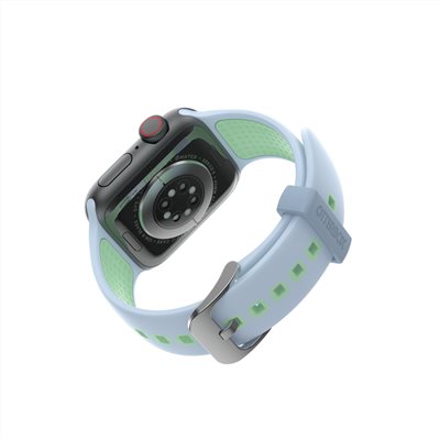 OtterBox Apple Watch 38/40/41/42mm 運動矽膠錶帶-灰綠