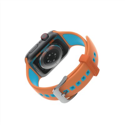 OtterBox Apple Watch 44/45/46/49mm 運動矽膠錶帶-橙藍