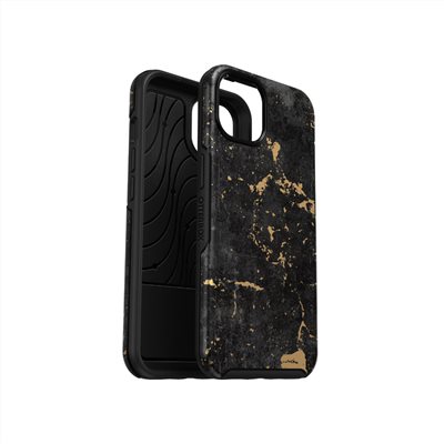 OtterBox iPhone 13 Symmetry炫彩幾何保護殼-黑金大理石