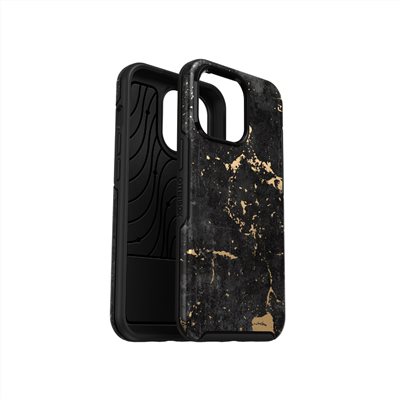 OtterBox iPhone 13 Pro Symmetry炫彩幾何保護殼-黑金大理石