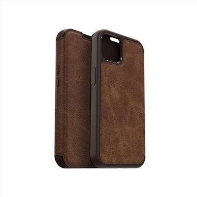 OtterBox iPhone 13 Strada步道者系列真皮掀蓋保護殼-棕