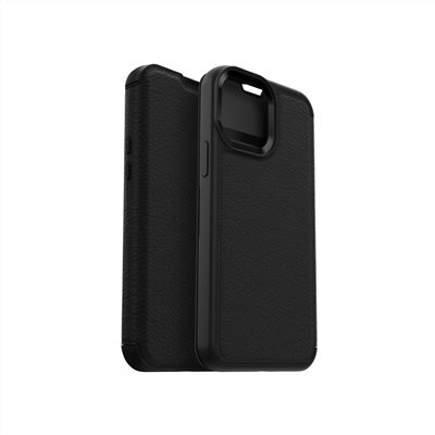 OtterBox iPhone 13 Pro Ｍax Strada步道者系列真皮掀蓋保護殼-黑