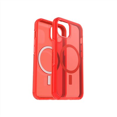 OtterBox iPhone 13 Symmetry Plus 炫彩透明⁺保護殼-透紅