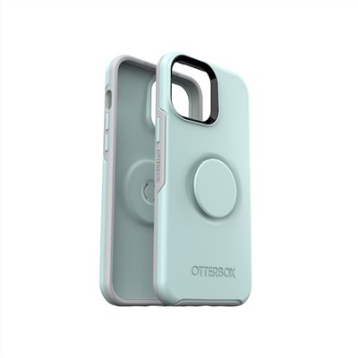 OtterBox Otter + Pop iPhone 13 Pro Max Symmetry 炫彩幾何泡泡騷保護殼-水藍