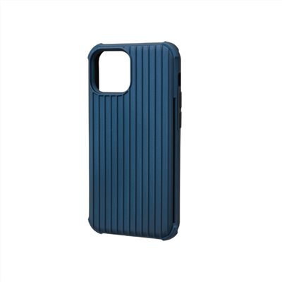 GRAMAS iPhone 13 mini 軍規防摔經典手機殼- Rib (藍)