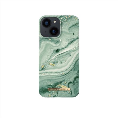 IDEAL OF SWEDEN iPhone 13 mini 北歐時尚瑞典流行手機殼-薄荷漩渦大理石