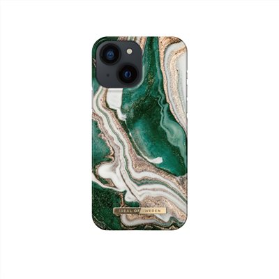 IDEAL OF SWEDEN iPhone 13 mini 北歐時尚瑞典流行手機殼-金色翡翠大理石