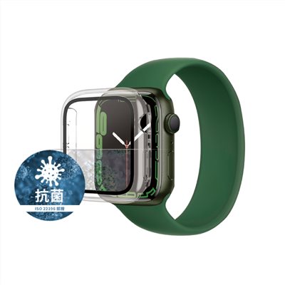 PanzerGlass Apple Watch 7 41mm 全方位防護高透鋼化漾玻保護殼-透