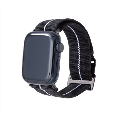 GRAMAS Apple Watch 44/45/46/49mm 法國海軍帆布錶帶-黑色