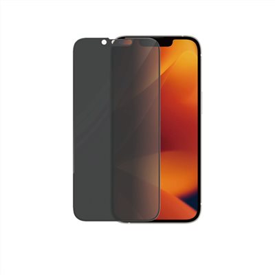 PanzerGlass iPhone 14 / 13 / 13 Pro / 16e 2.5D耐衝擊高透鋼化防窺玻璃保護貼-黑