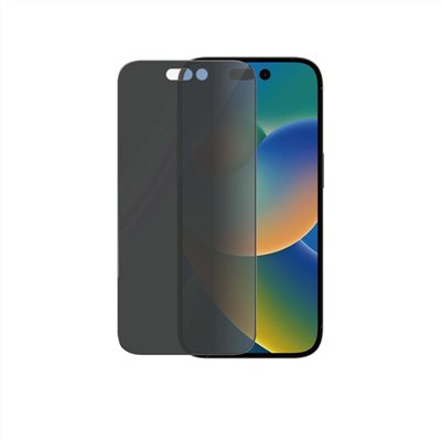 PanzerGlass iPhone 14 Pro 2.5D耐衝擊高透鋼化防窺玻璃保護貼-黑