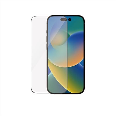 PanzerGlass iPhone 14 Pro 2.5D耐衝擊抗反射玻璃保護貼-黑