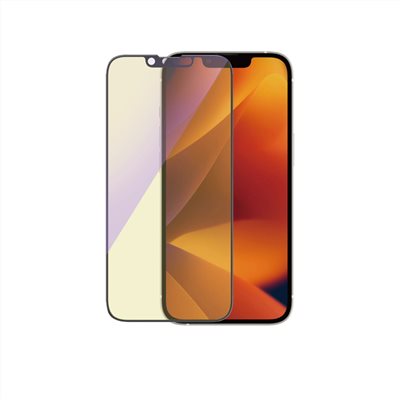PanzerGlass iPhone 14 / 13 / 13 Pro / 16e 2.5D耐衝擊抗藍光玻璃保護貼-黑