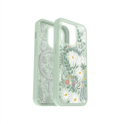 OtterBox iPhone 14 Pro Symmetry Plus 炫彩幾何⁺保護殼-星語草綠