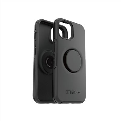 OtterBox Otter + Pop iPhone 14 Symmetry炫彩幾何泡泡騷保護殼-黑