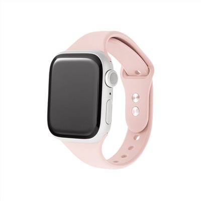 Gramas Apple Watch 44/45/46/49mm 矽膠雙扣錶帶-粉色