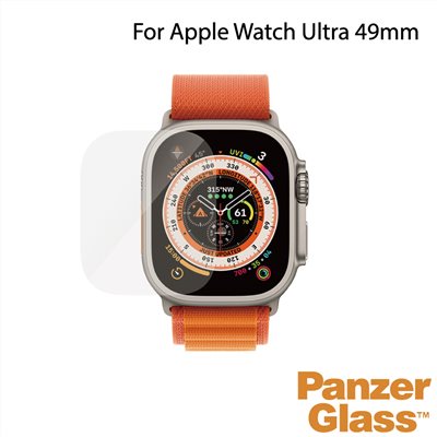 PanzerGlass Apple Watch Ultra 49mm 全膠耐衝擊高透鋼化玻璃保護貼