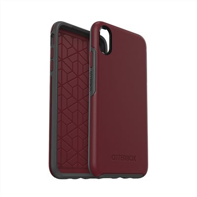 OtterBox iPhone Xs Max Symmetry炫彩幾何保護殼-暗紅