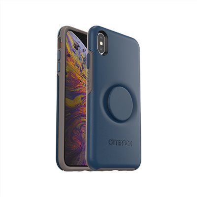 OtterBox Otter + Pop iPhone Xs Max Symmetry 炫彩幾何泡泡騷保護殼-藍