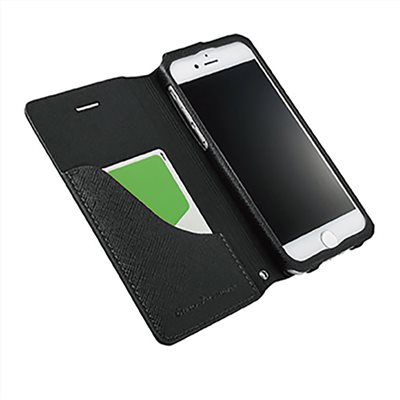 GRAMAS iPhone SE3 / SE2 / 8 / 7 職匠工藝 掀蓋式皮套- EURO (黑)