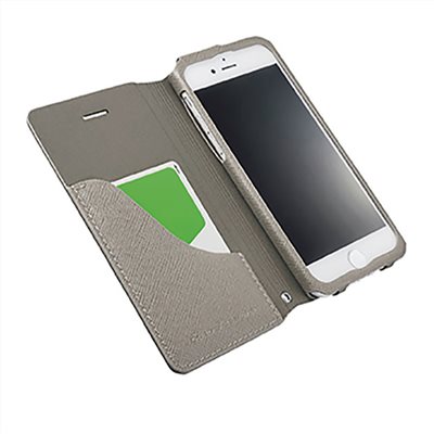 GRAMAS iPhone SE3 / SE2 / 8 / 7 職匠工藝 掀蓋式皮套- EURO (灰)