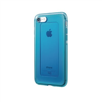 GRAMAS iPhone SE3 / SE2 / 8 / 7 日本漾透寶石防震殼- (藍)